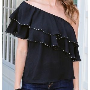 Q&A One Shoulder Top